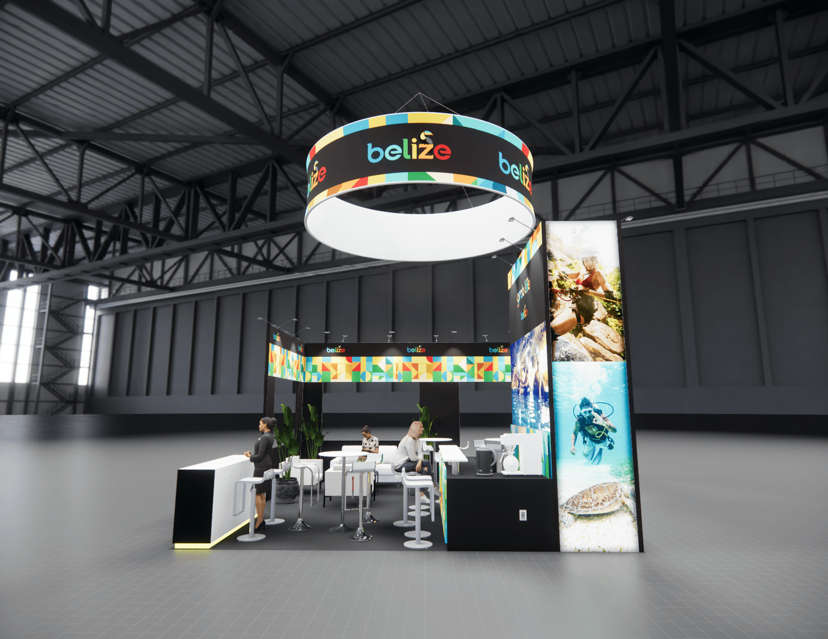 20x20 trade show exhibit rental — 20 x 20 led exhibit rental — iaapa expo, orlando hero image