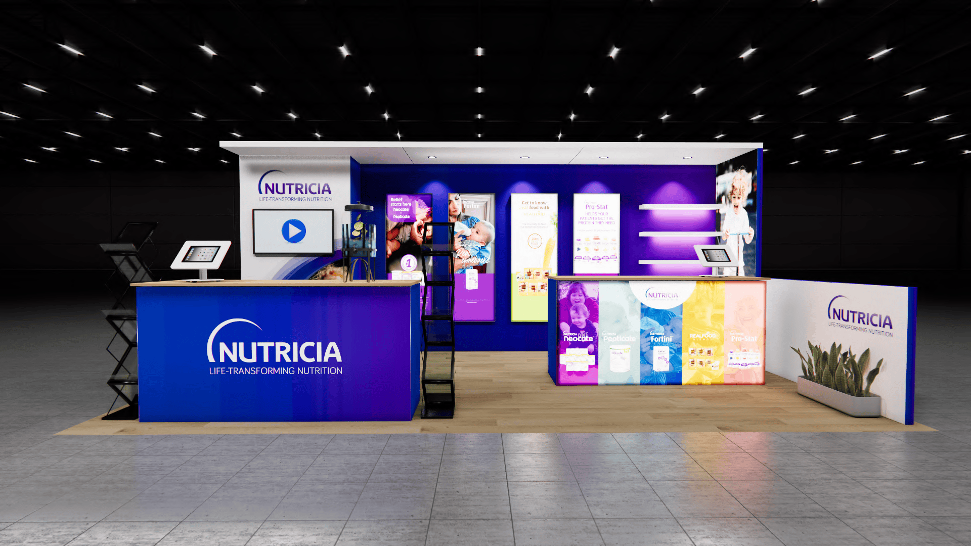 10x20 trade show exhibit rental — 10 x 20 inline exhibit rental — shot show, las vegas hero image