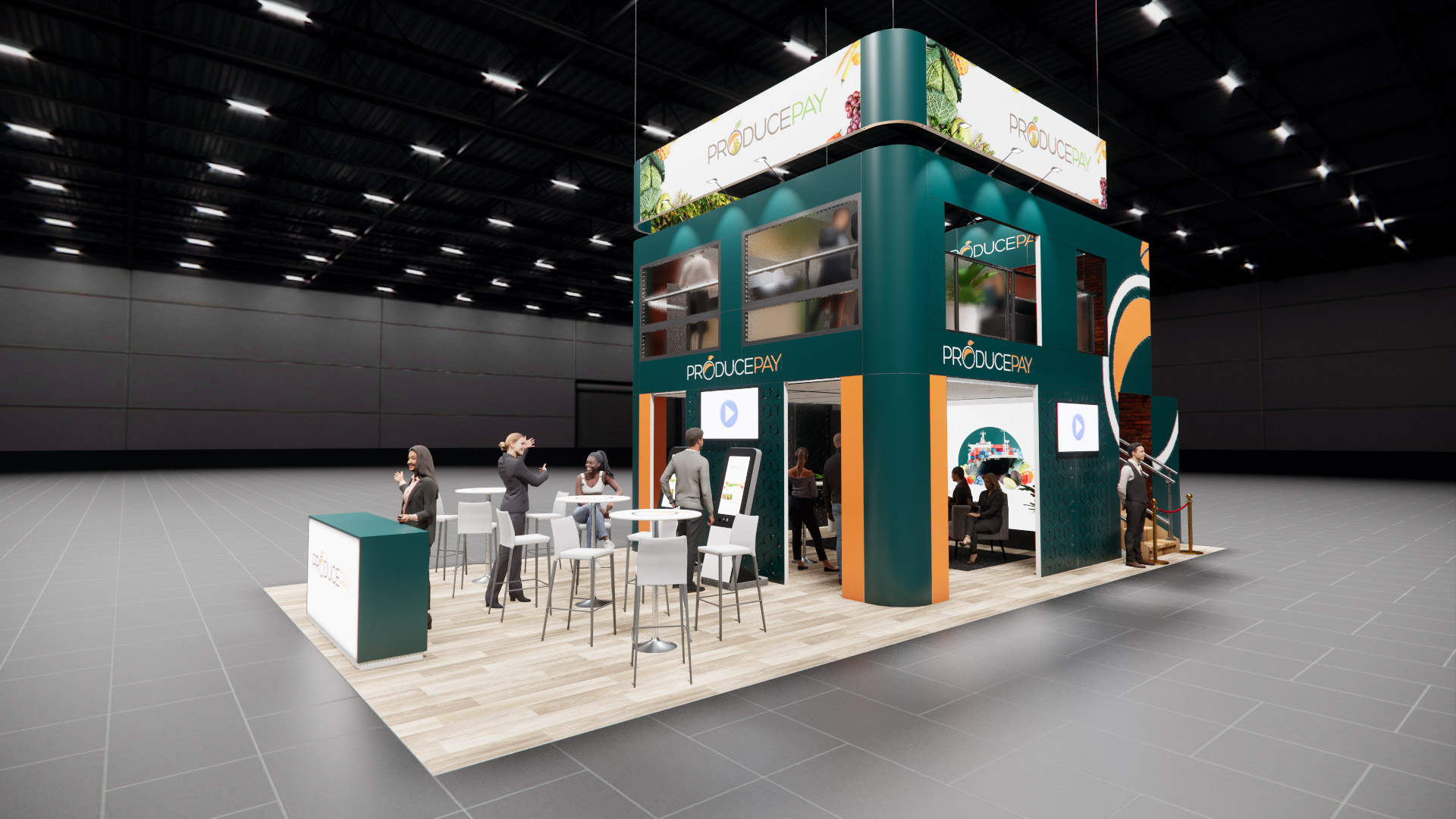20 x 40 Double-Deck Exhibit Rental — IAAPA Expo, Orlando