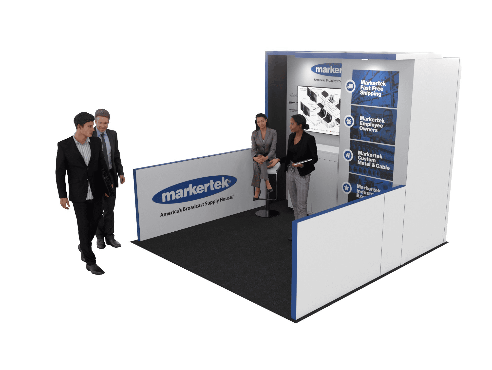 10 x 10 Inline Exhibit Rental — Coverings, Orlando