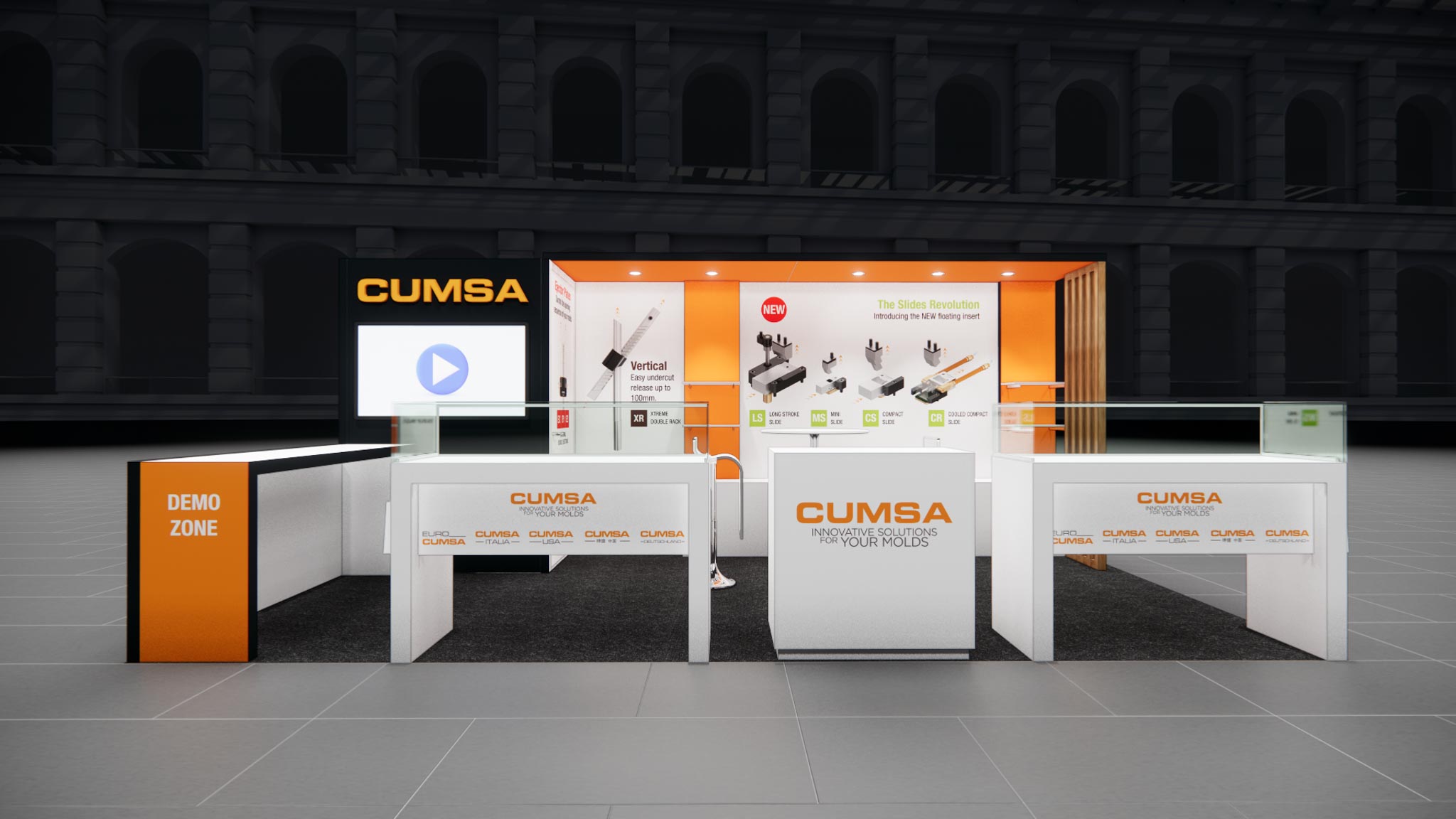 10x20 trade show exhibit rental — 10 x 20 inline exhibit rental — shot show, las vegas hero image