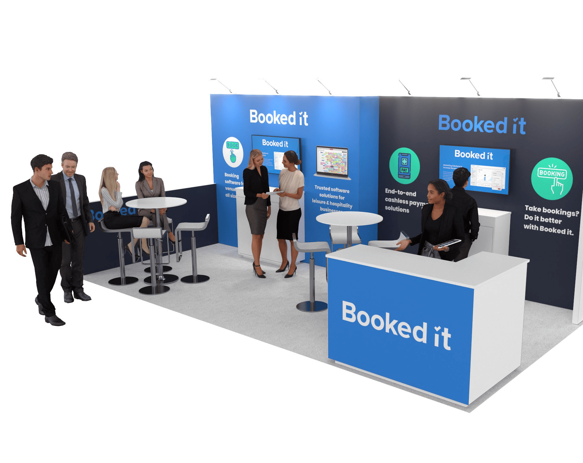 inline trade show exhibit rental — 10 x 20 inline exhibit rental — kbis, orlando hero image