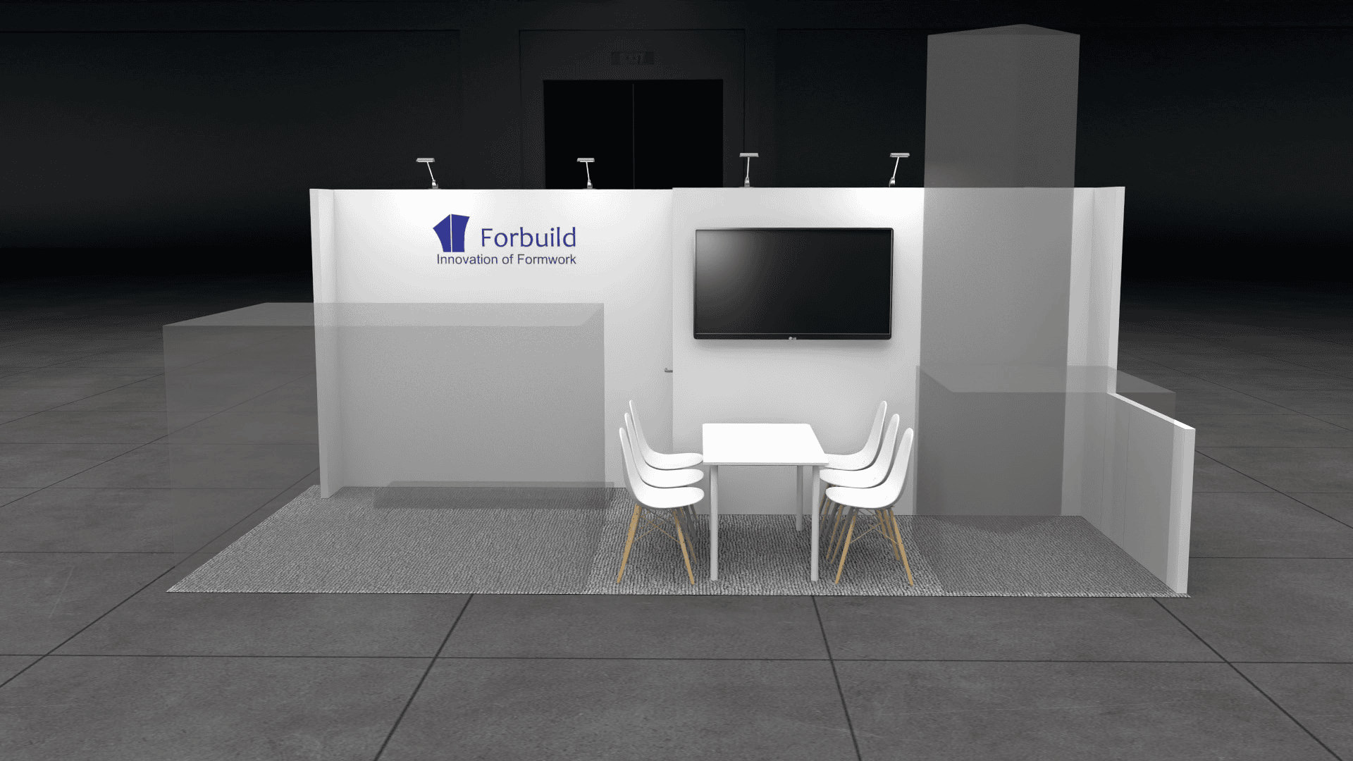10x20 trade show exhibit rental — 10 x 20 inline exhibit rental — shot show, las vegas hero image