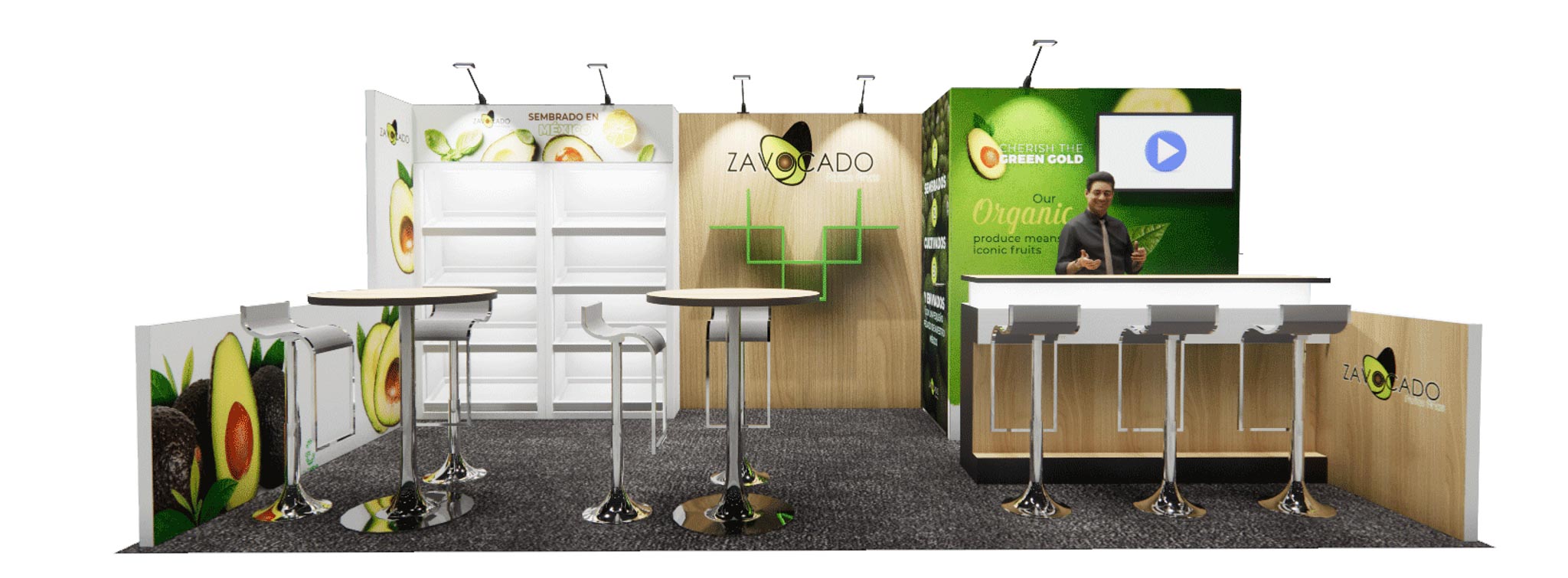 10x20 trade show exhibit rental — 10 x 20 inline exhibit rental — kbis, orlando hero image