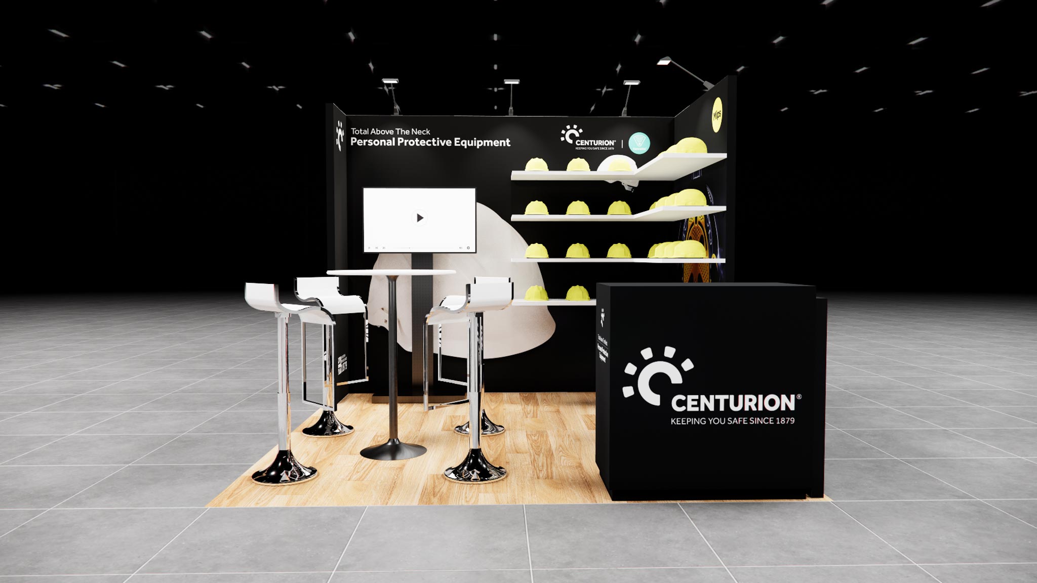 10x10 trade show exhibit rental — 10 x 10 inline exhibit rental — ces, las vegas hero image