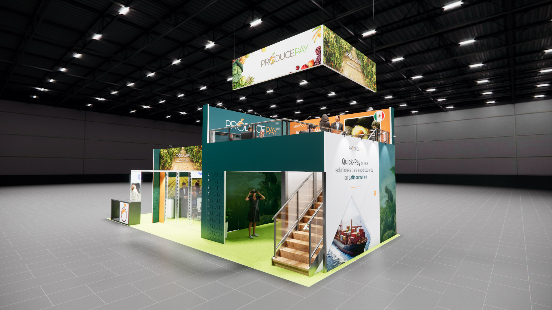 20 x 40 Double-Deck Exhibit Rental — IPPE, Atlanta