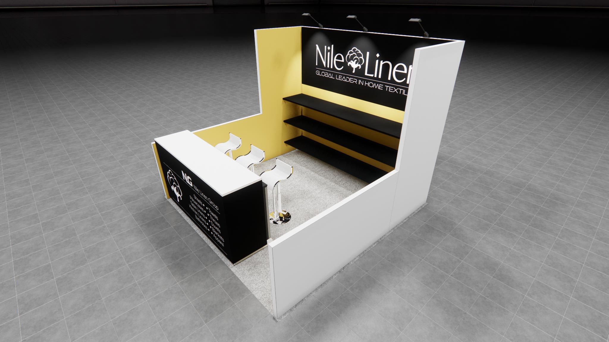 10 x 10 Inline Exhibit Rental — Coverings, Orlando