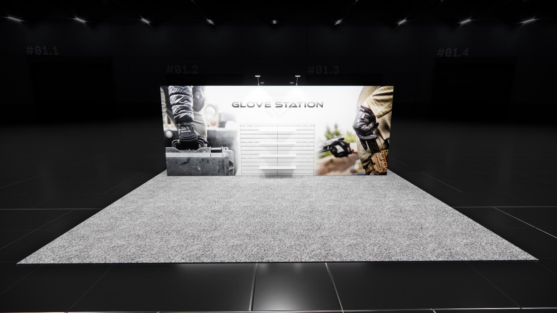 20x20 trade show exhibit rental — 20 x 20 island exhibit rental — infocomm, las vegas hero image