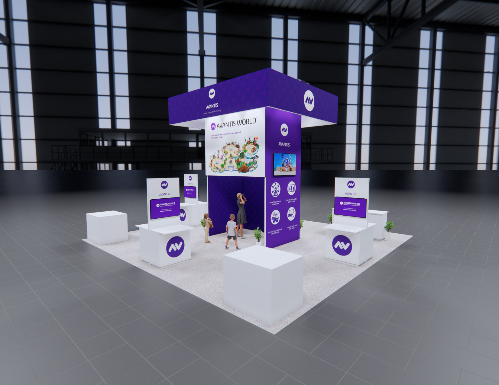 30 x 30 Island Exhibit Rental — CES, Las Vegas