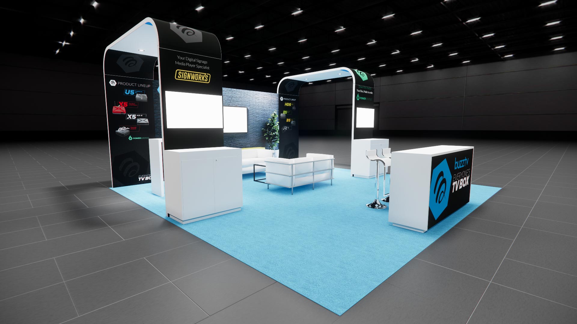 20 x 20 Island Exhibit Rental — IAAPA Expo, Orlando