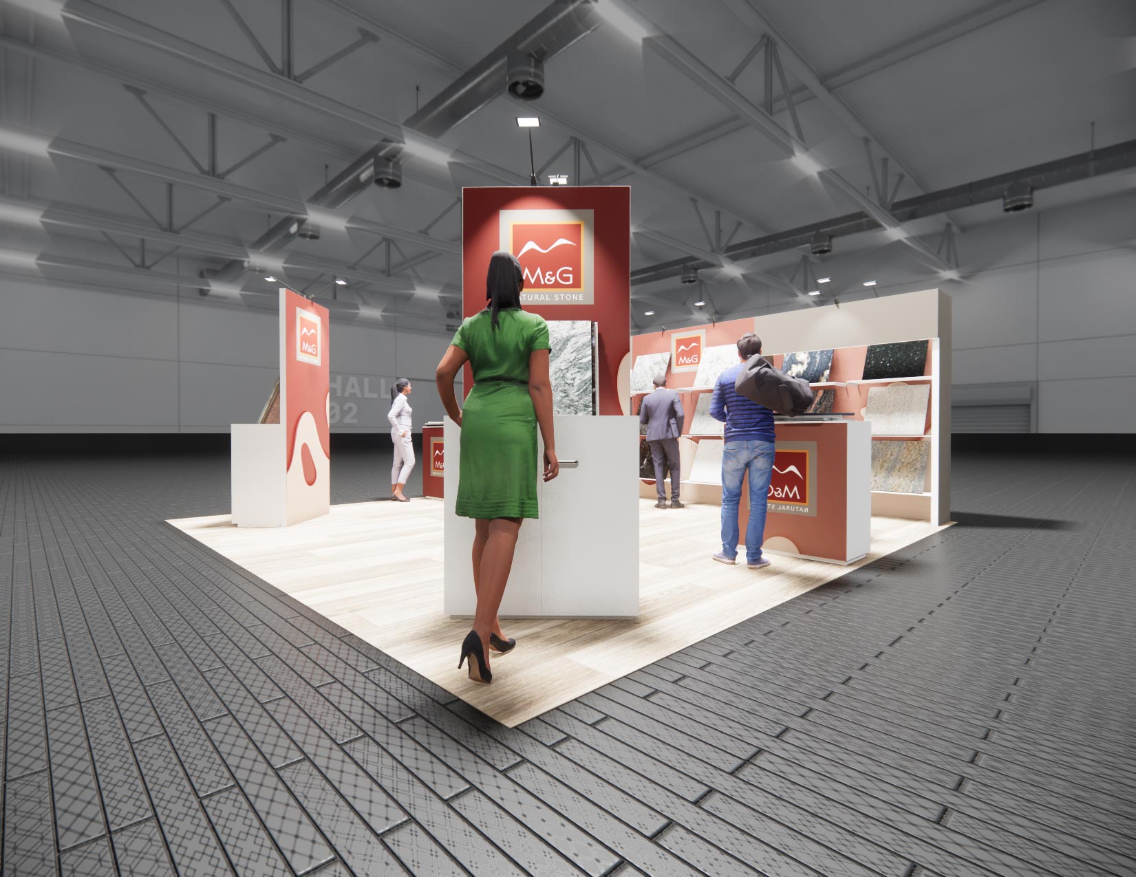 20 x 20 Island Exhibit Rental — IAAPA Expo, Orlando