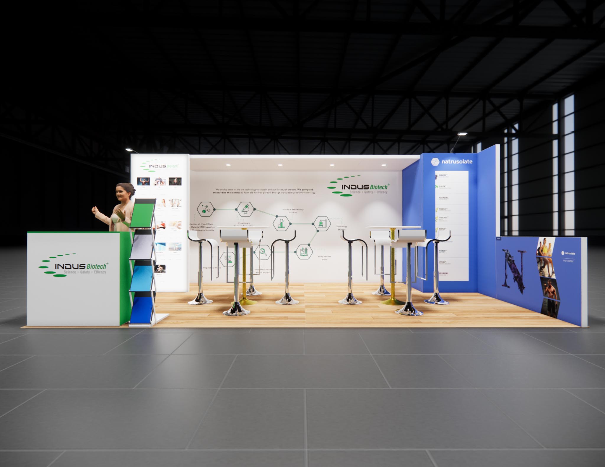 10x20 trade show exhibit rental — 10 x 20 inline exhibit rental — nab show, las vegas hero image