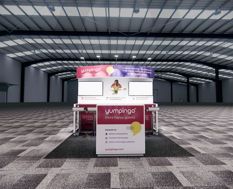 10x10 trade show exhibit rental — 10 x 10 inline exhibit rental — ces, las vegas hero image