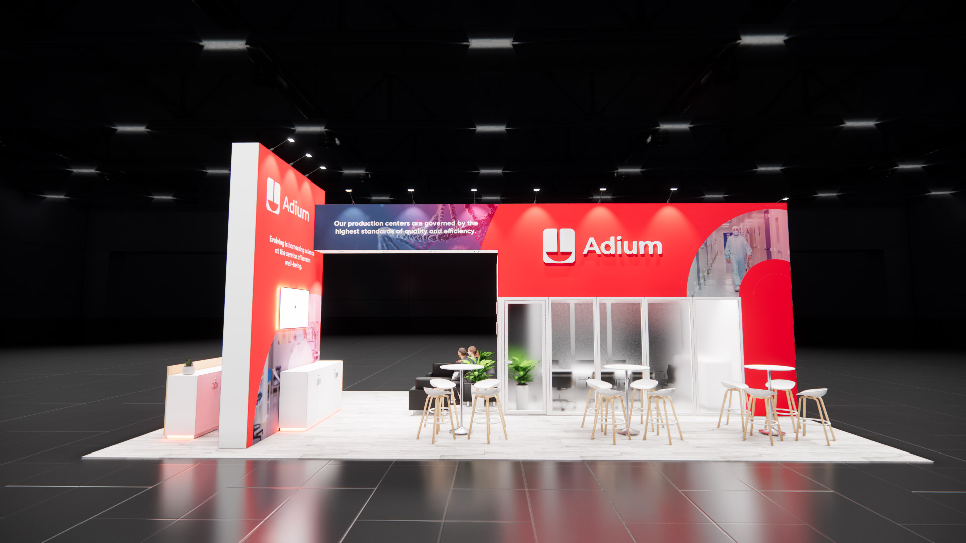 20 x 40 Island Exhibit Rental — LDI Show, Las Vegas