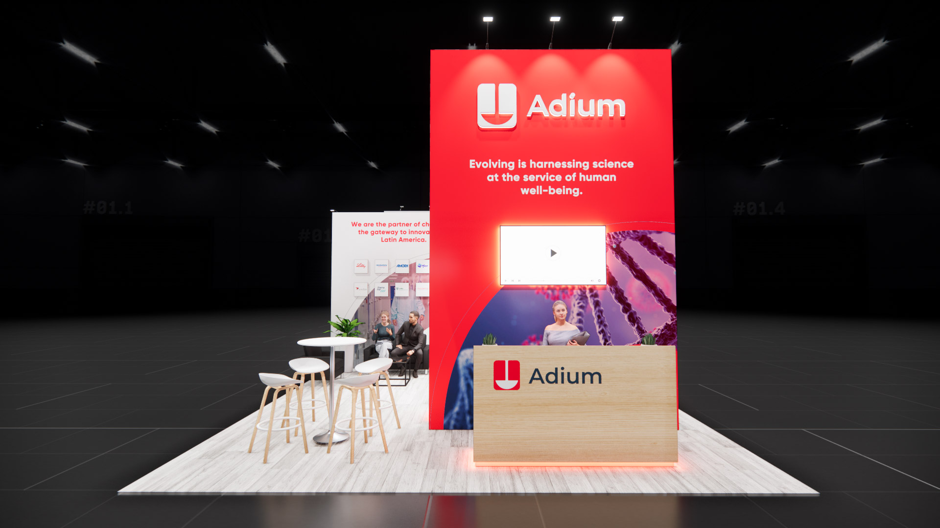 20 x 40 Island Exhibit Rental — LDI Show, Las Vegas
