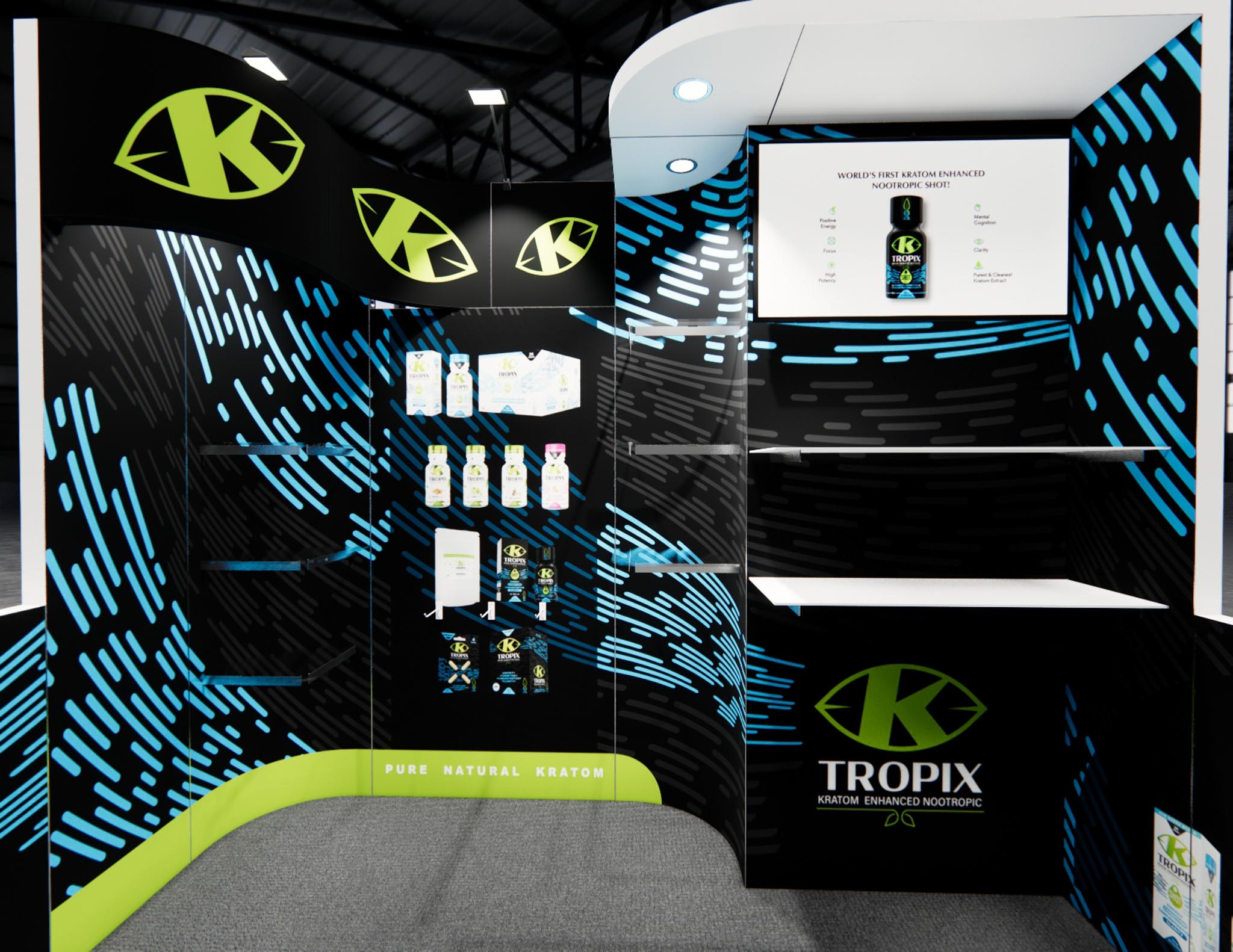 10 x 10 Inline Exhibit Rental — Coverings, Orlando