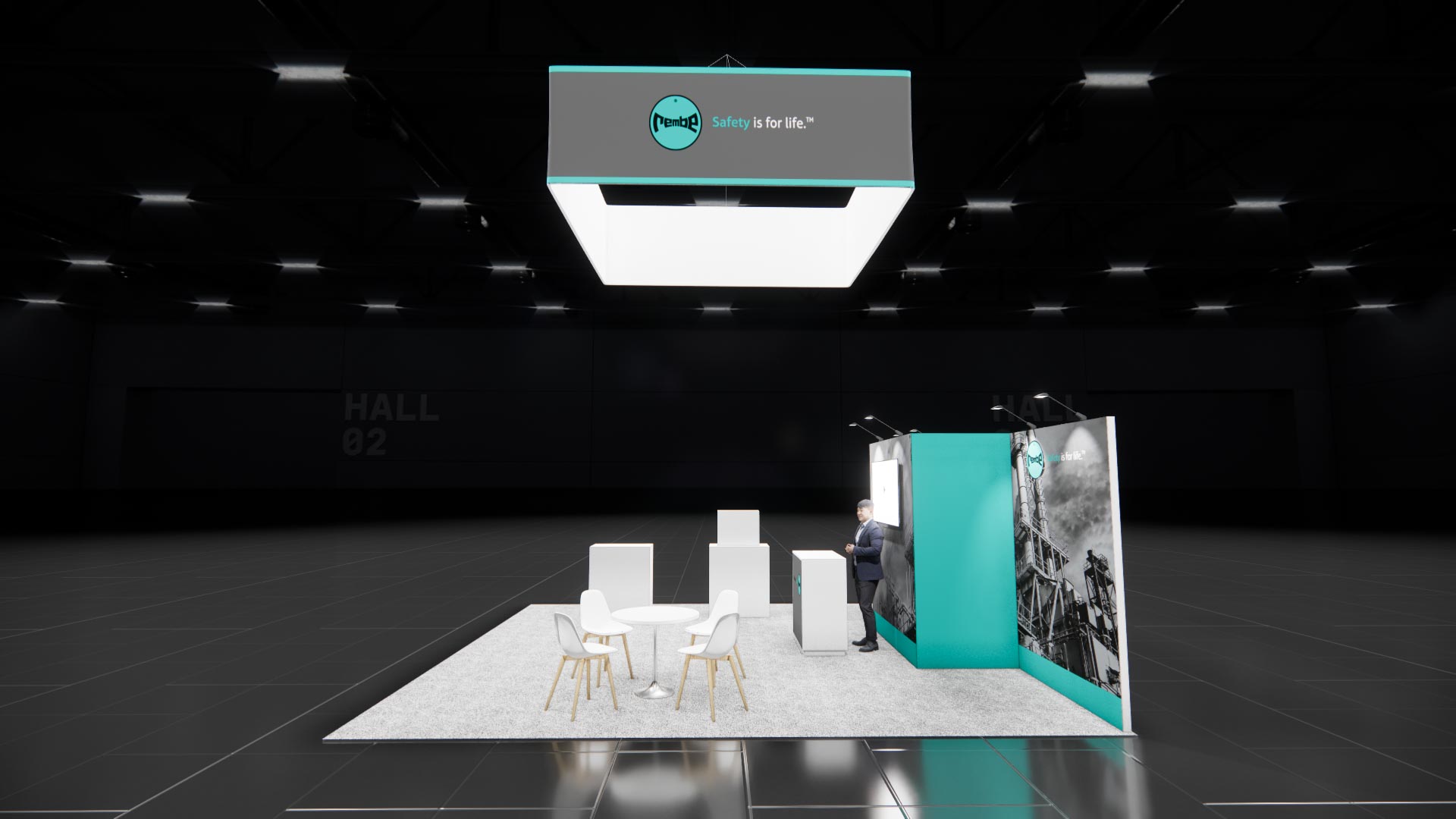 20 x 20 Island Exhibit Rental — IAAPA Expo, Orlando