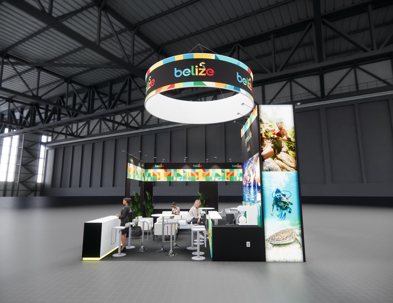 20 x 20 Island Exhibit Rental — MODEX, Atlanta