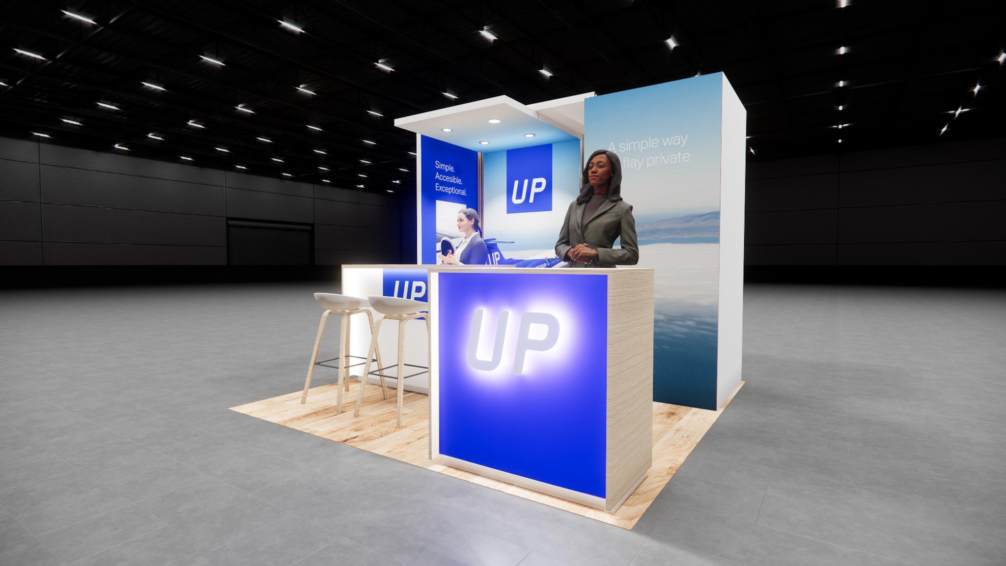 10 x 10 Inline Exhibit Rental — Coverings, Orlando
