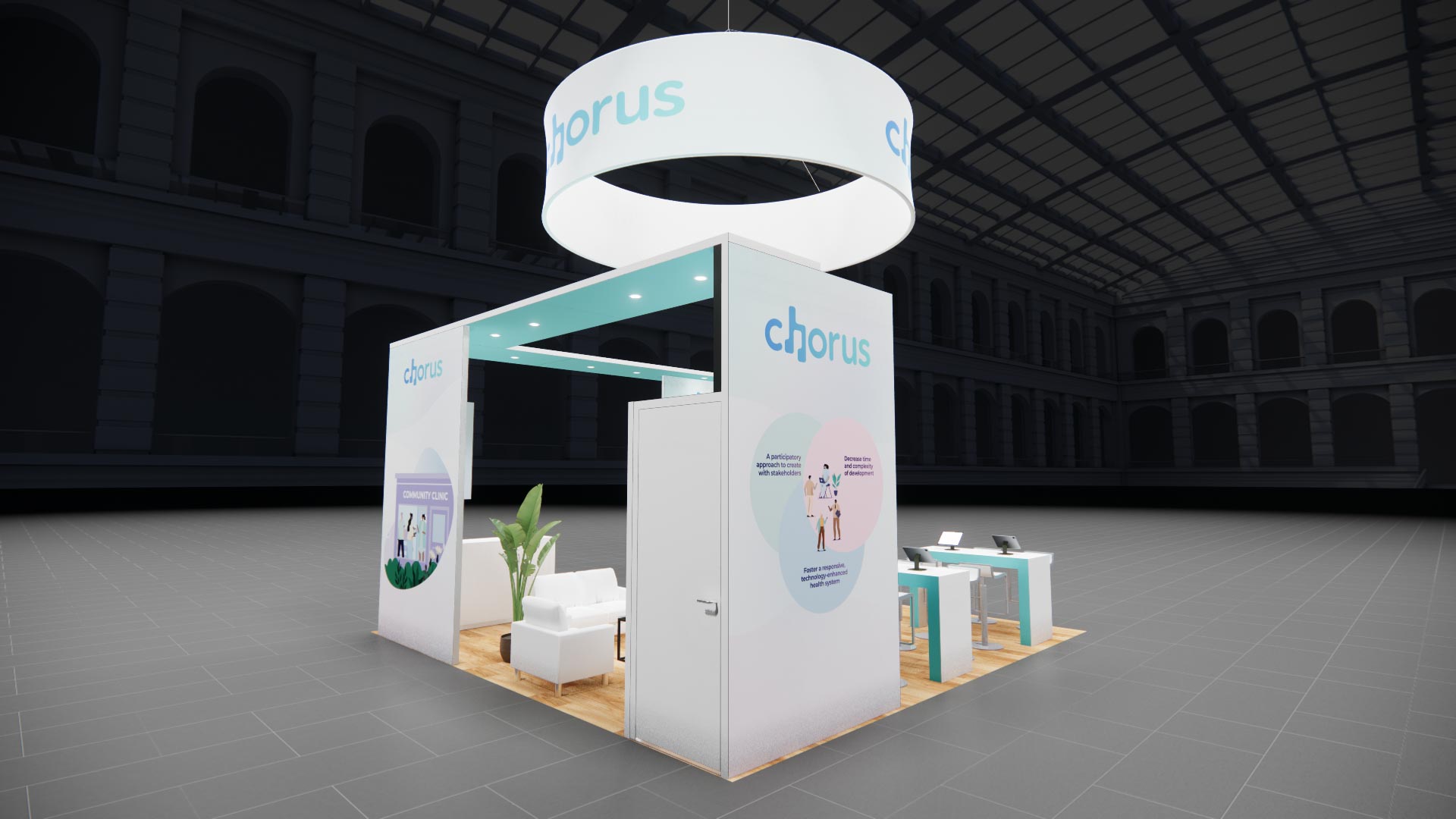 20 x 20 Island Exhibit Rental — Global Pet Expo, Orlando