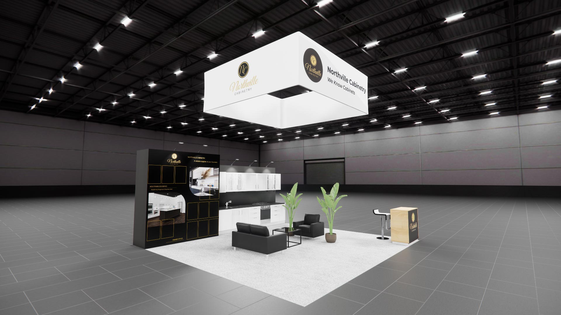 20 x 20 Island Exhibit Rental — MODEX, Atlanta