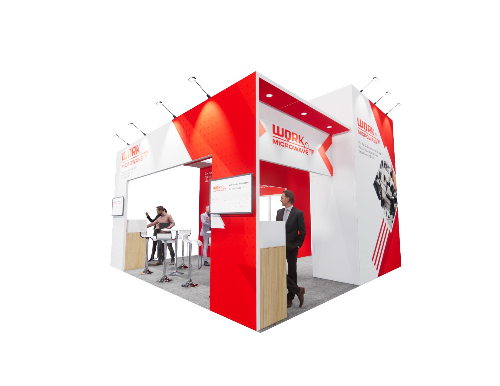 20x20 trade show exhibit rental — 20 x 20 island exhibit rental — iaapa expo, orlando hero image