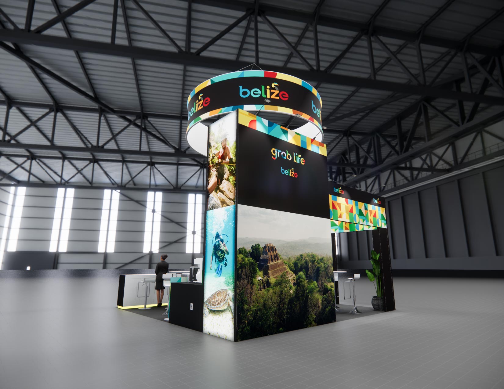 20 x 20 Island Exhibit Rental — MODEX, Atlanta