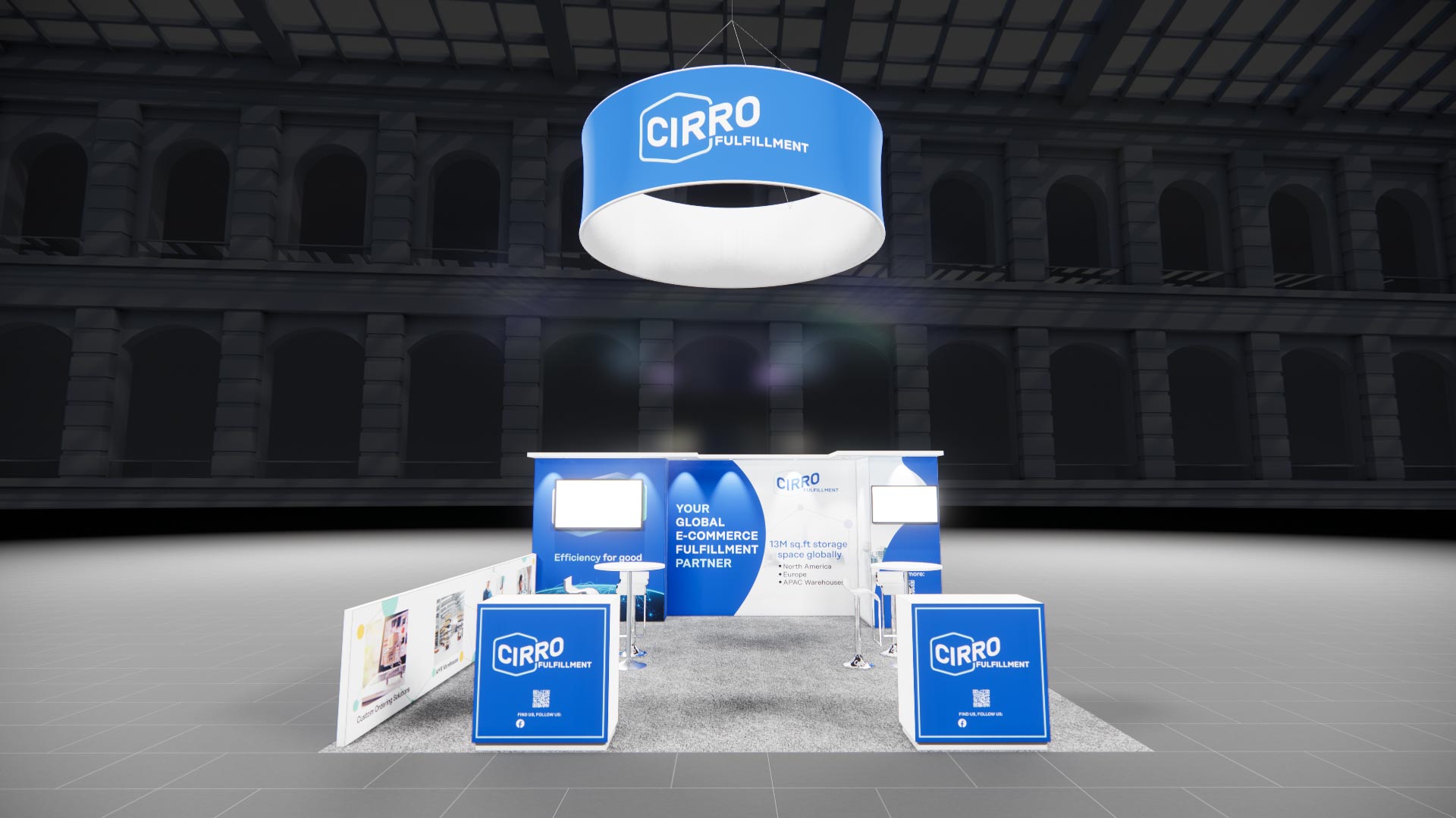20x20 trade show exhibit rental — 20 x 20 island exhibit rental — iaapa expo, orlando hero image