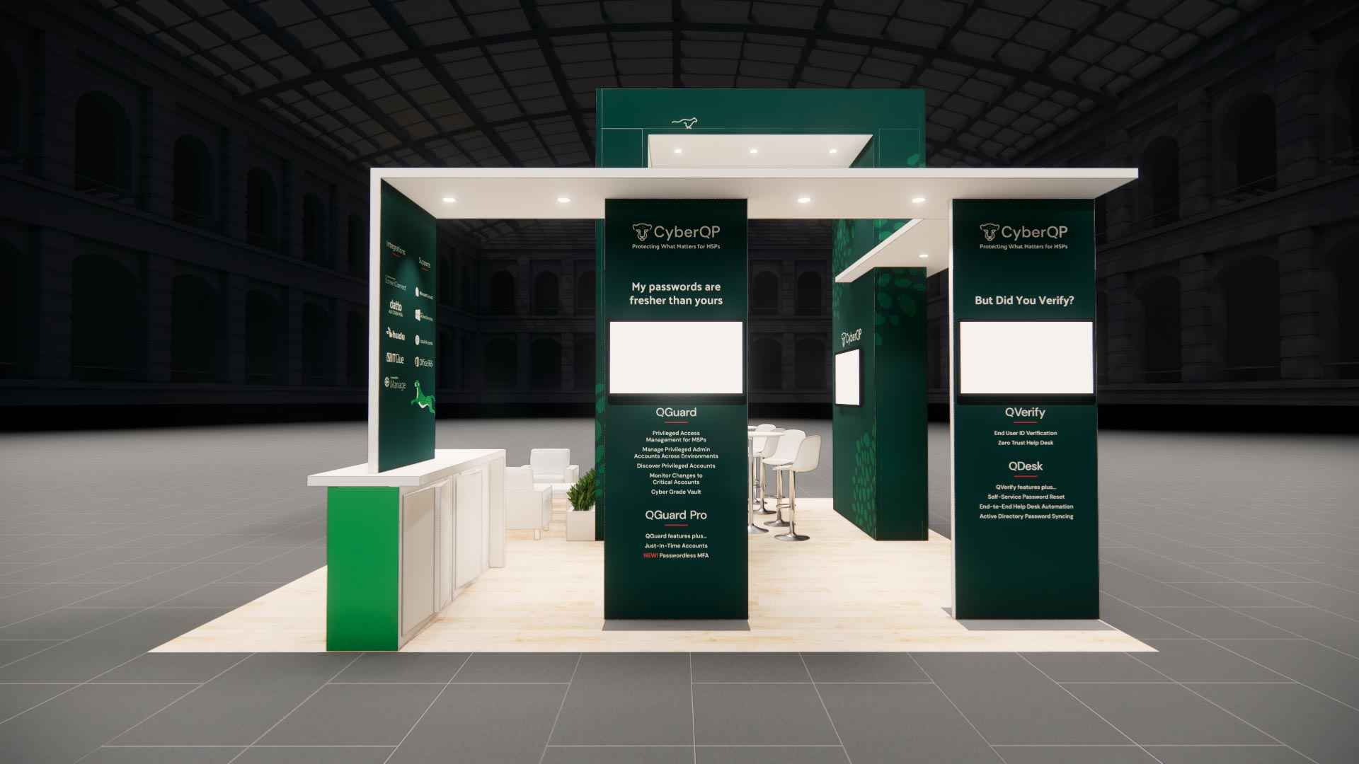 20 x 20 Island Exhibit Rental — InfoComm, Las Vegas