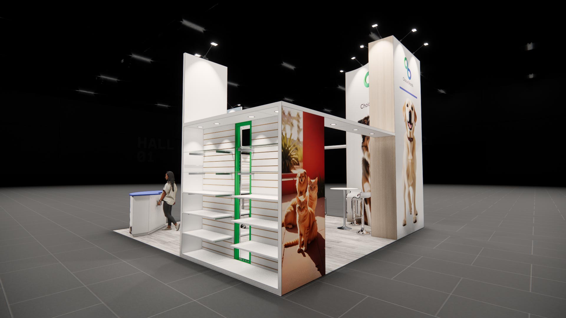 20 x 20 Island Exhibit Rental — Global Pet Expo, Orlando