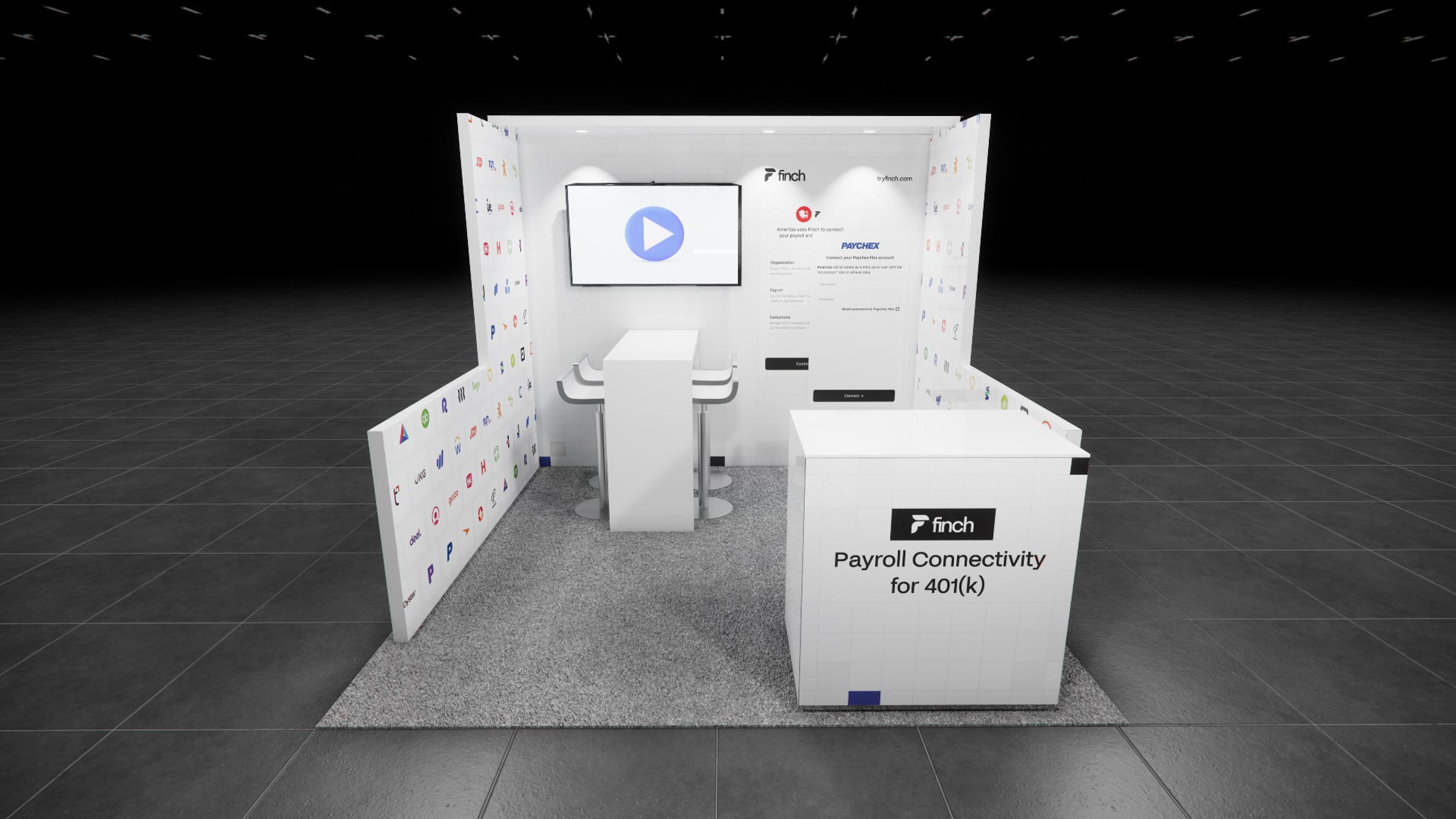 inline trade show exhibit rental — 10 x 10 inline exhibit rental — aapex, las vegas hero image