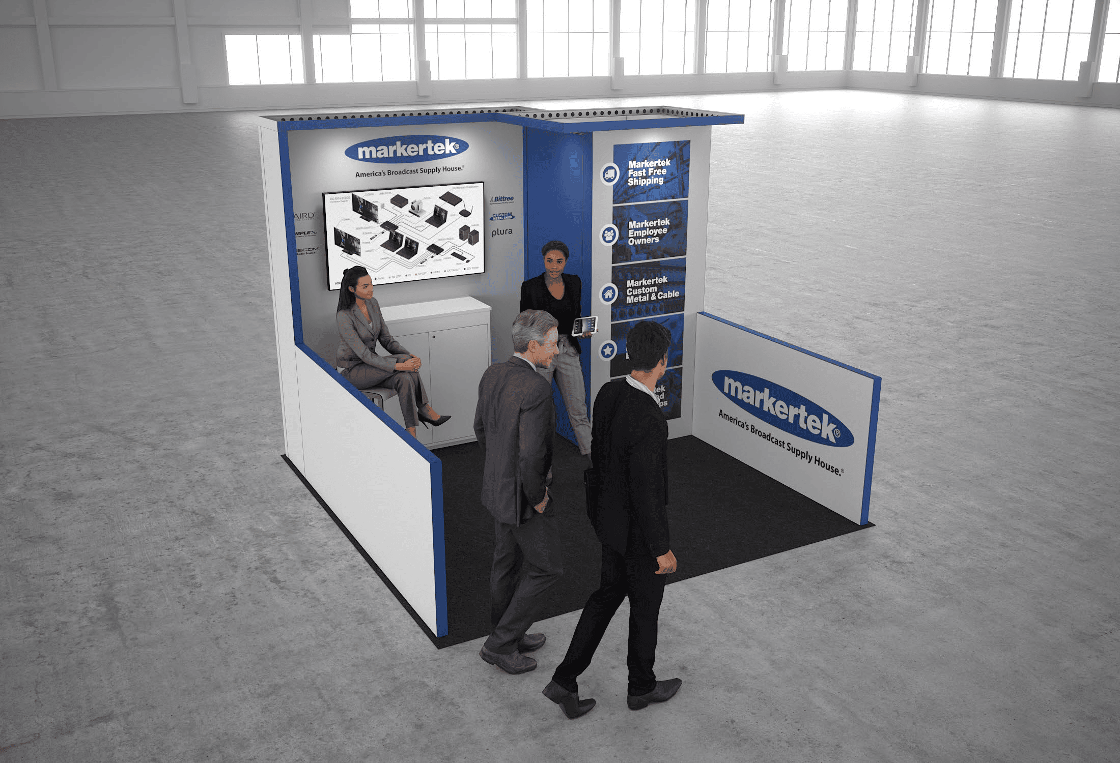 10 x 10 Inline Exhibit Rental — Coverings, Orlando
