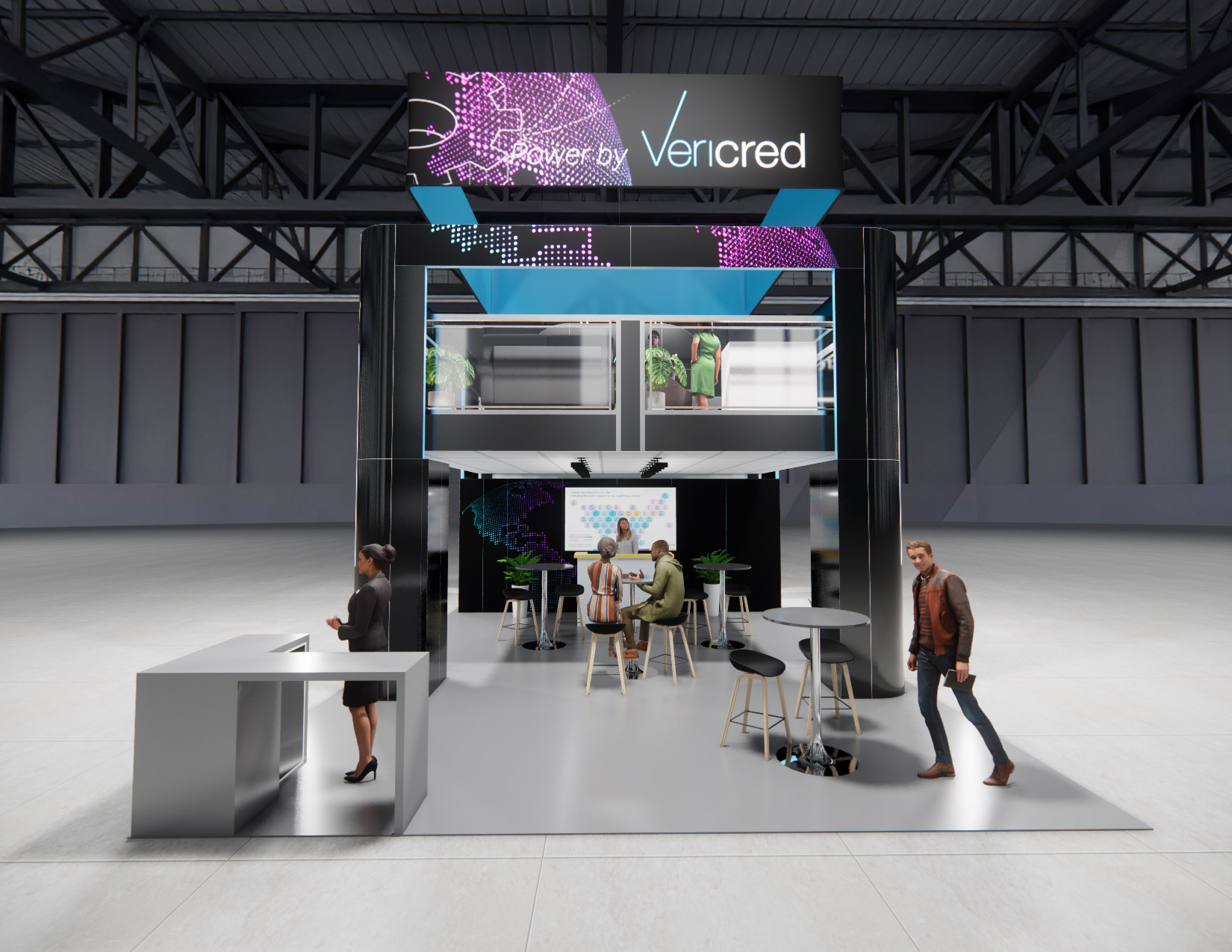 20 x 30 Double-Deck Exhibit Rental — OTC, Houston