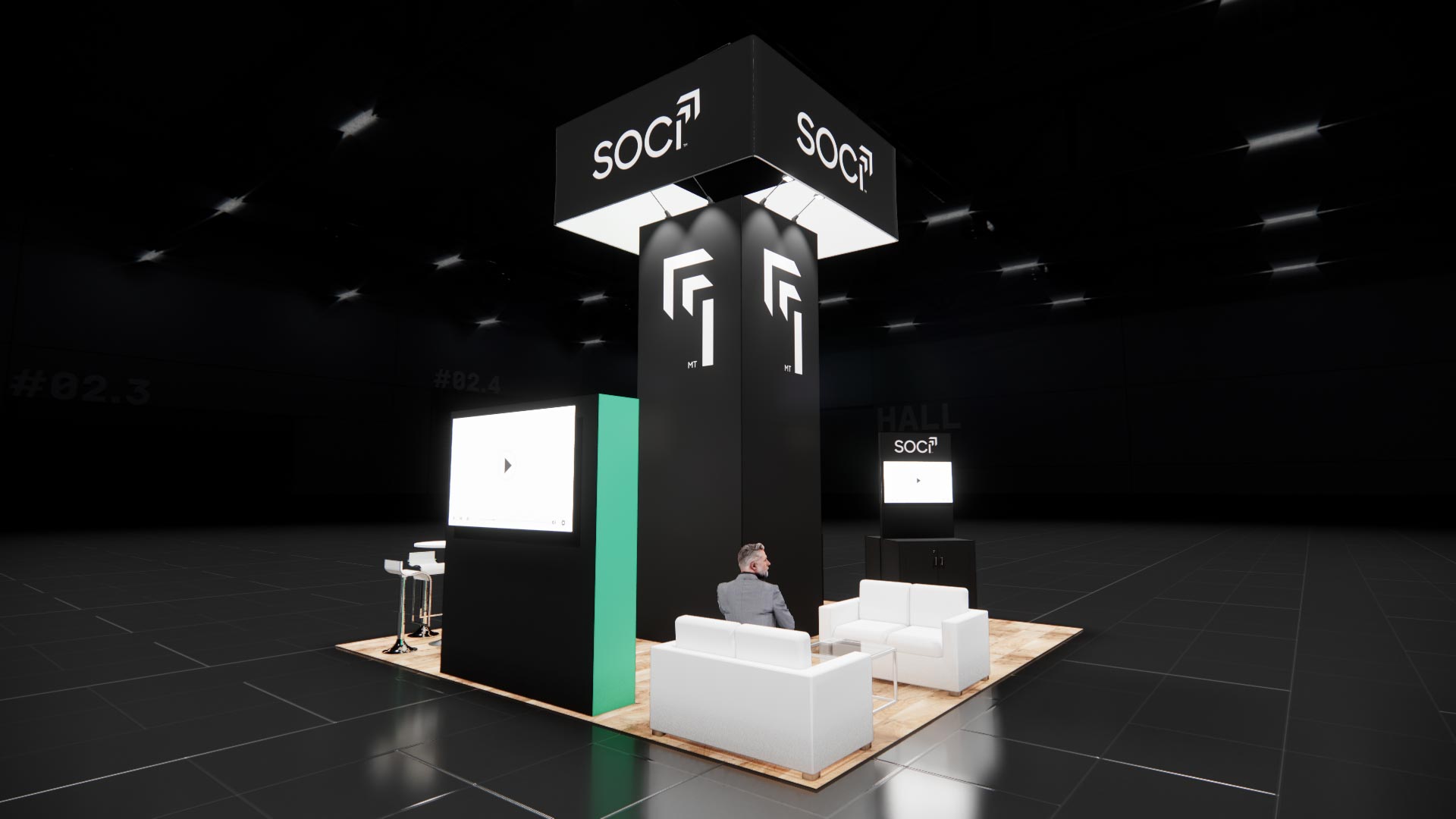 20 x 20 Island Exhibit Rental — MODEX, Atlanta