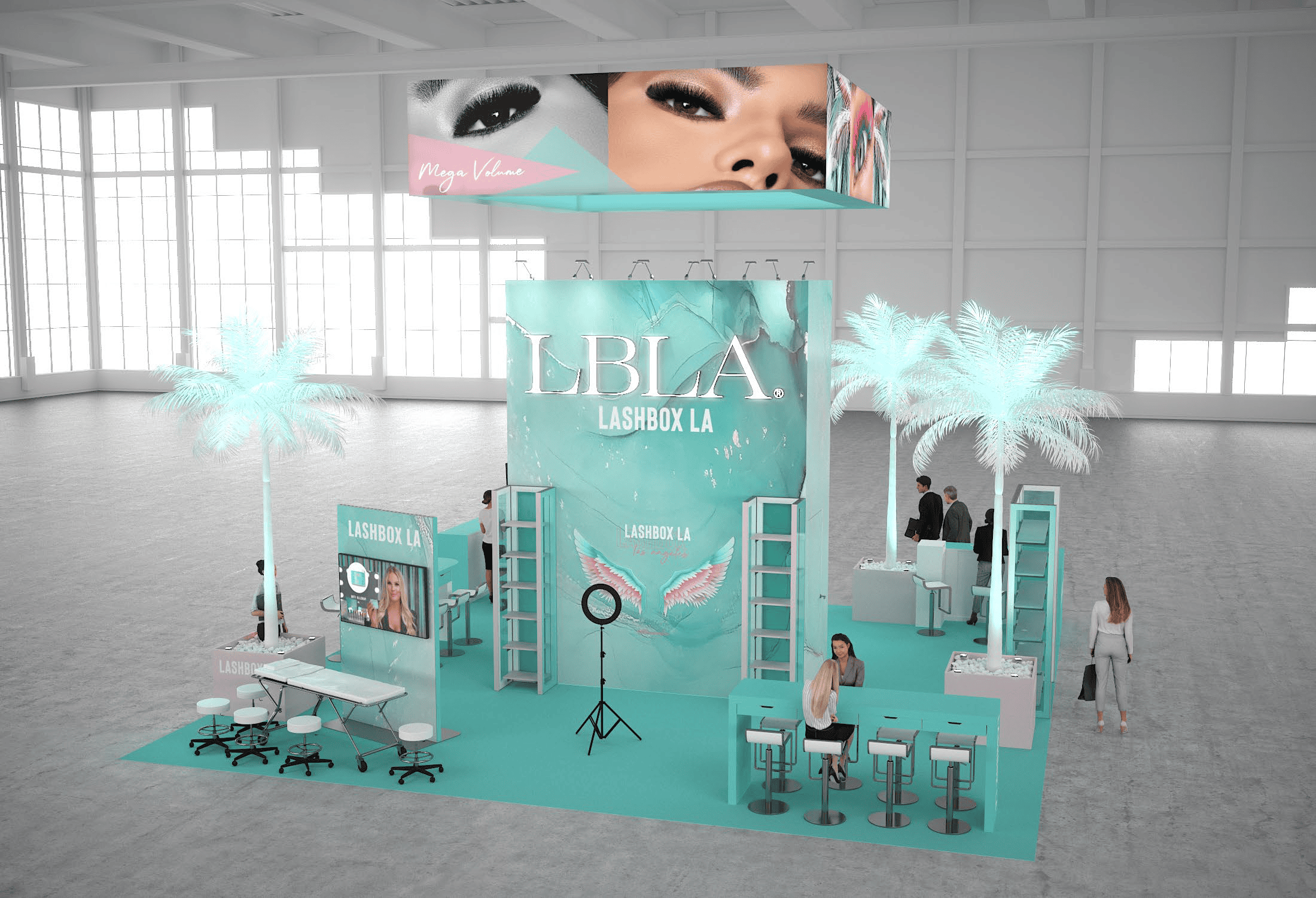 30 x 30 Island Exhibit Rental — NAB Show, Las Vegas