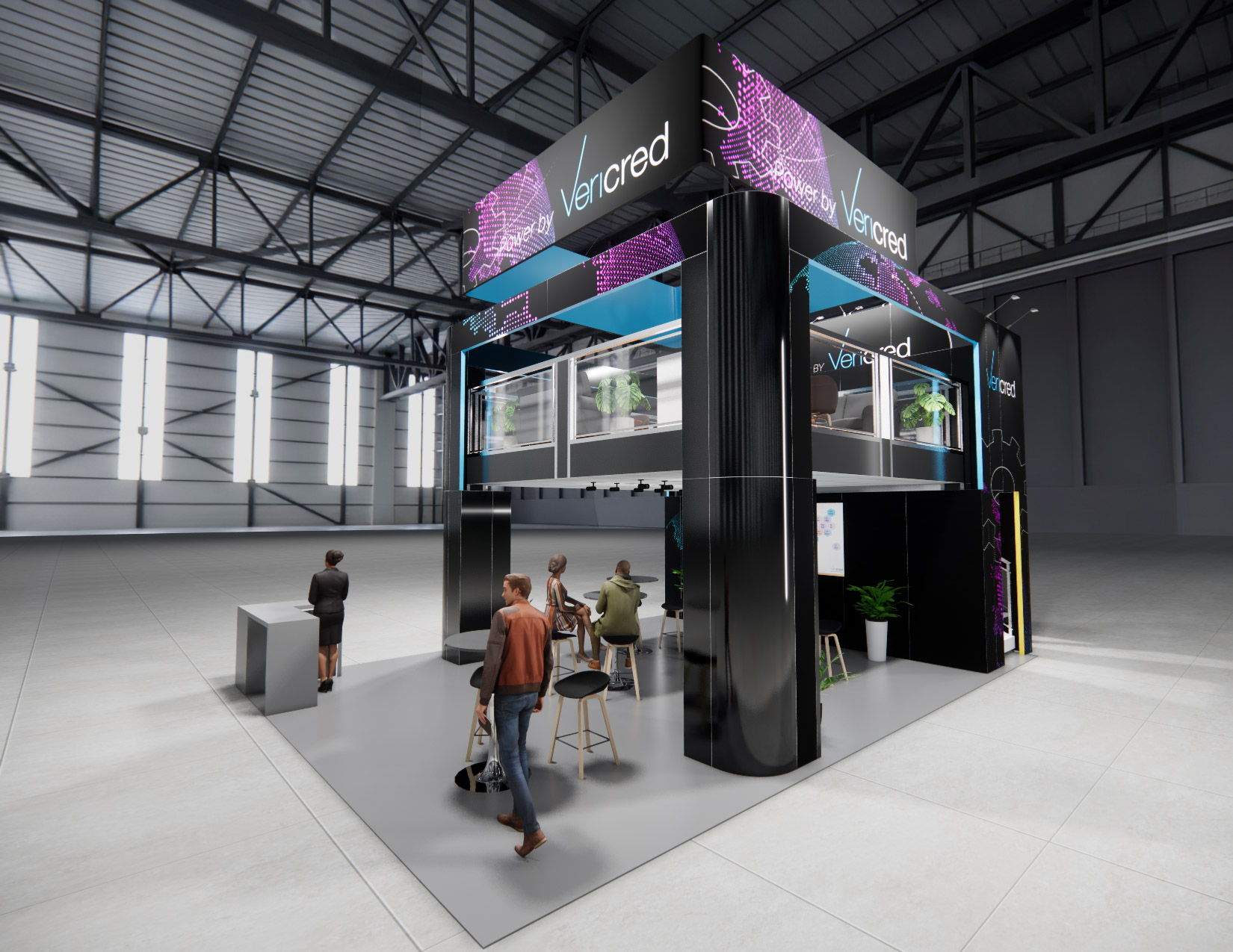 20 x 30 Double-Deck Exhibit Rental — OTC, Houston