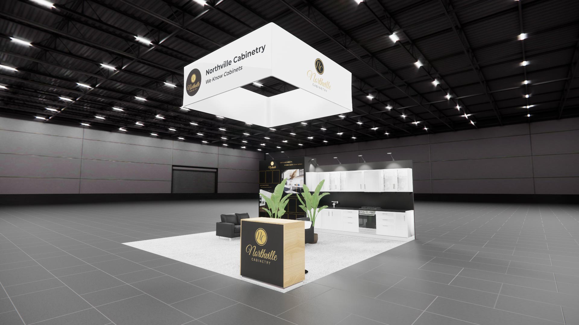 20 x 20 Island Exhibit Rental — MODEX, Atlanta