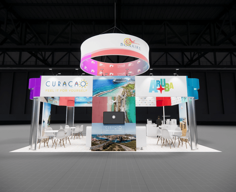 20x30 trade show exhibit rental — 20 x 30 island exhibit rental — ippe, atlanta hero image