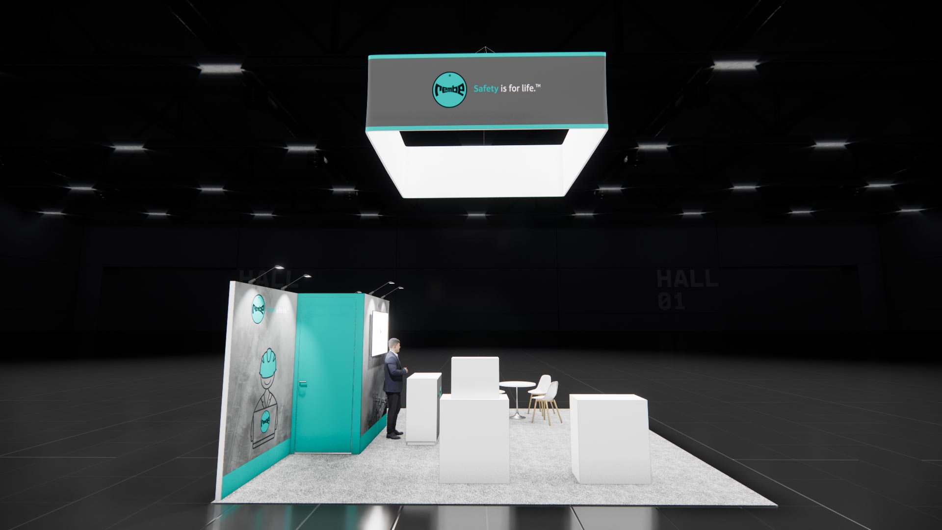 20 x 20 Island Exhibit Rental — IAAPA Expo, Orlando