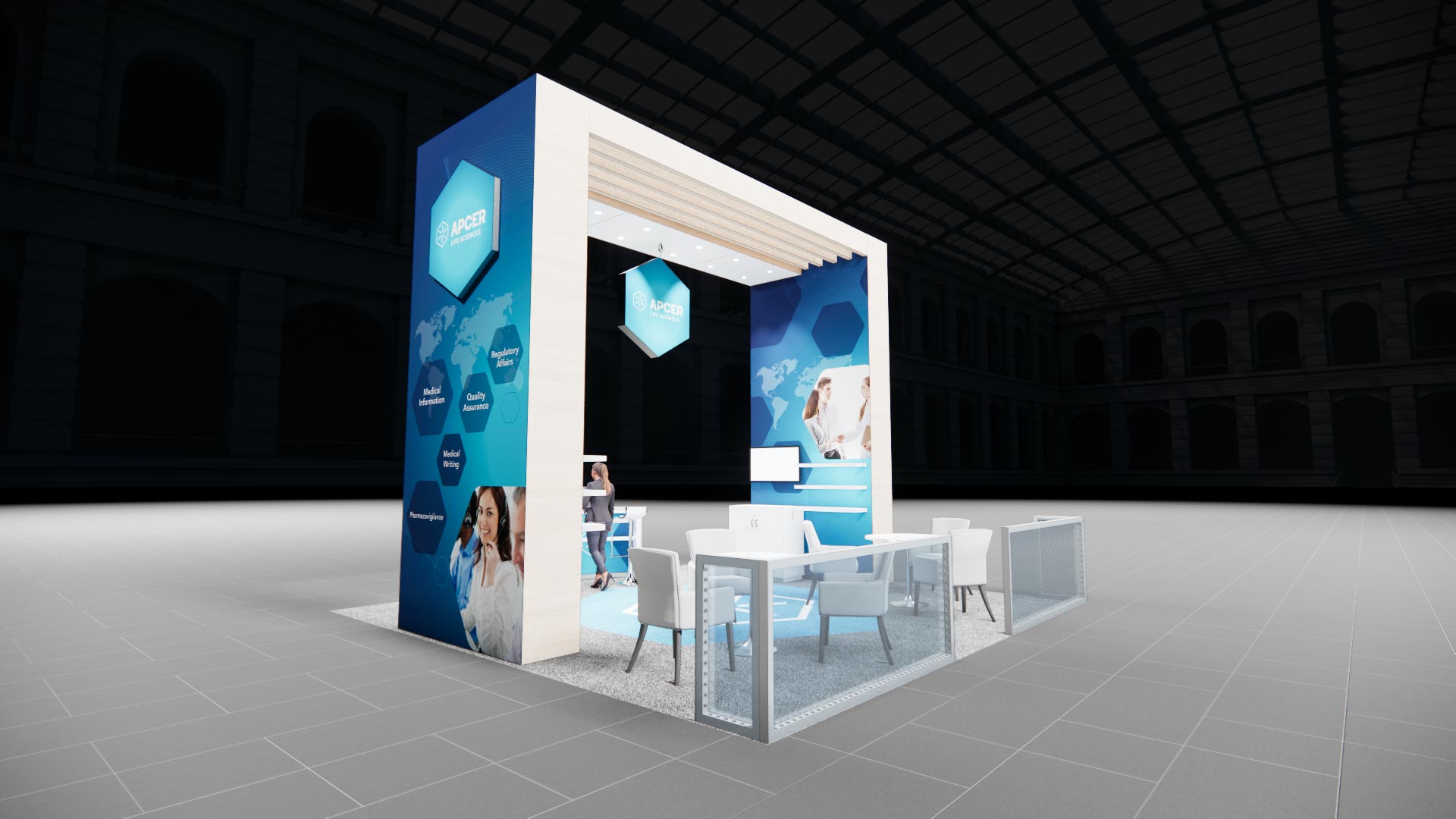 20 x 20 Island Exhibit Rental — IAAPA Expo, Orlando