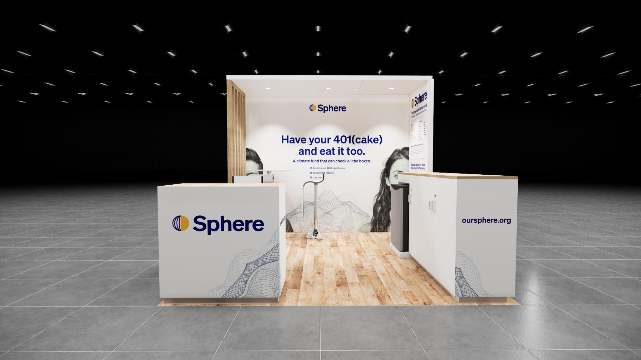 inline trade show exhibit rental — 10 x 10 inline exhibit rental — nab show, las vegas hero image