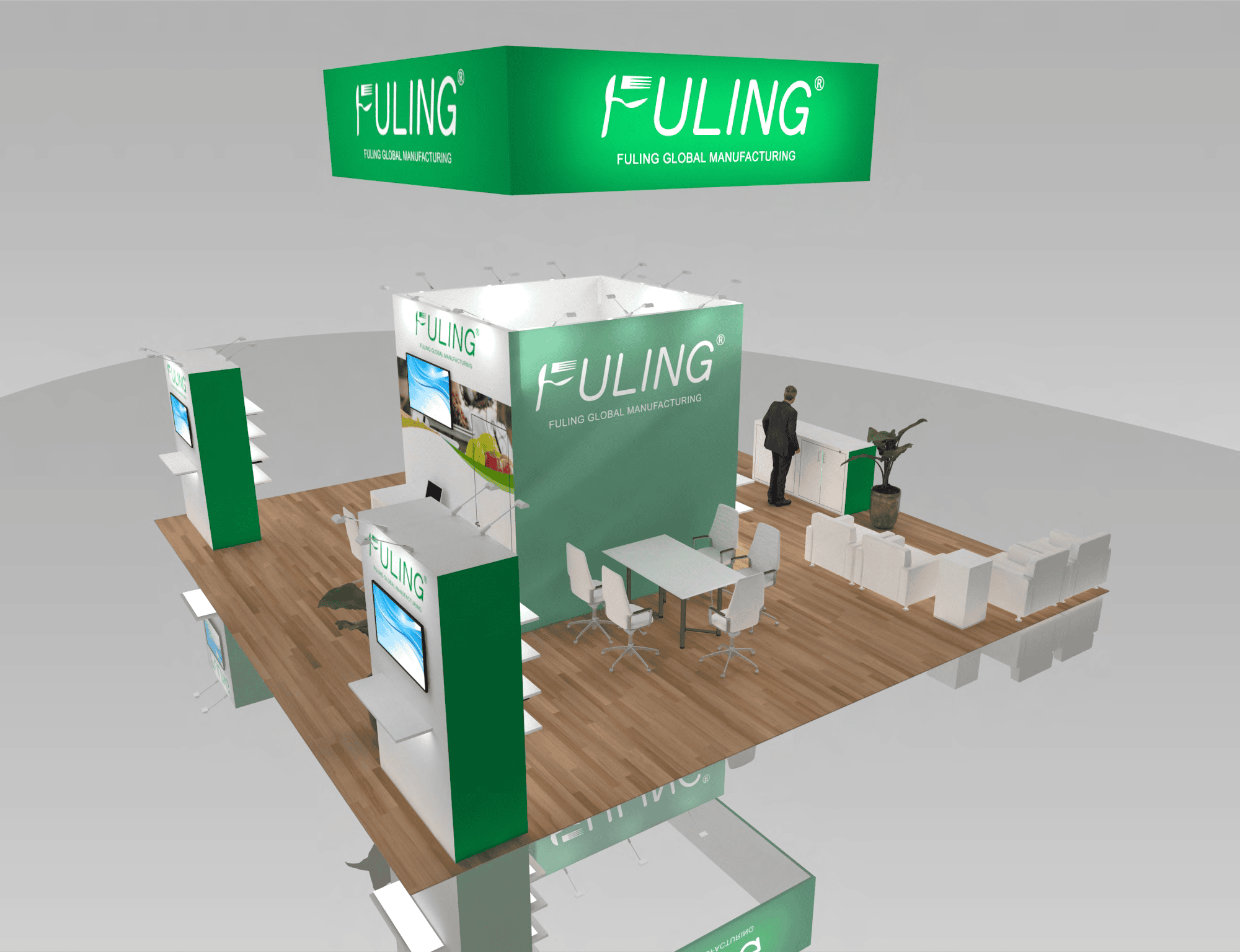 30 x 30 Island Exhibit Rental — IPPE, Atlanta