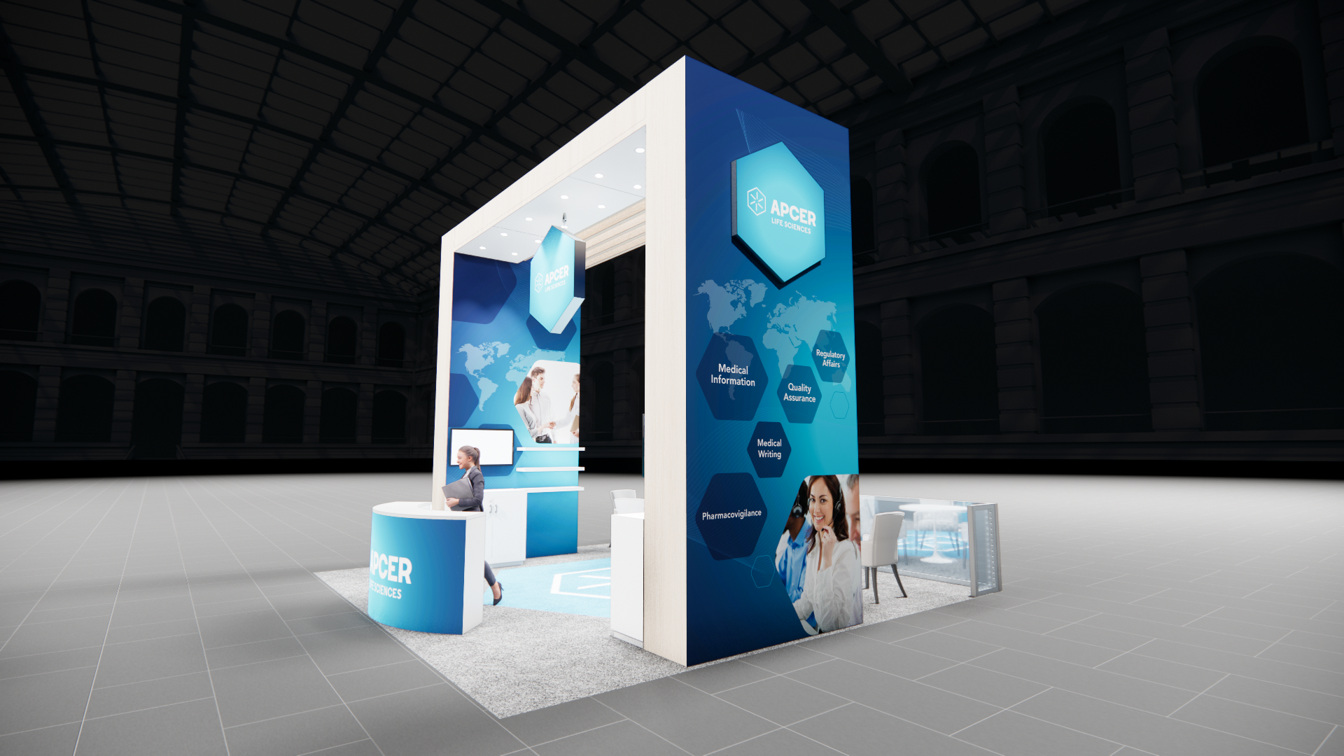 20 x 20 Island Exhibit Rental — InfoComm, Las Vegas