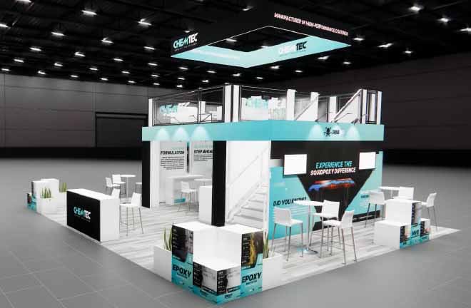 30 x 30 Double-Deck Exhibit Rental — CES, Las Vegas