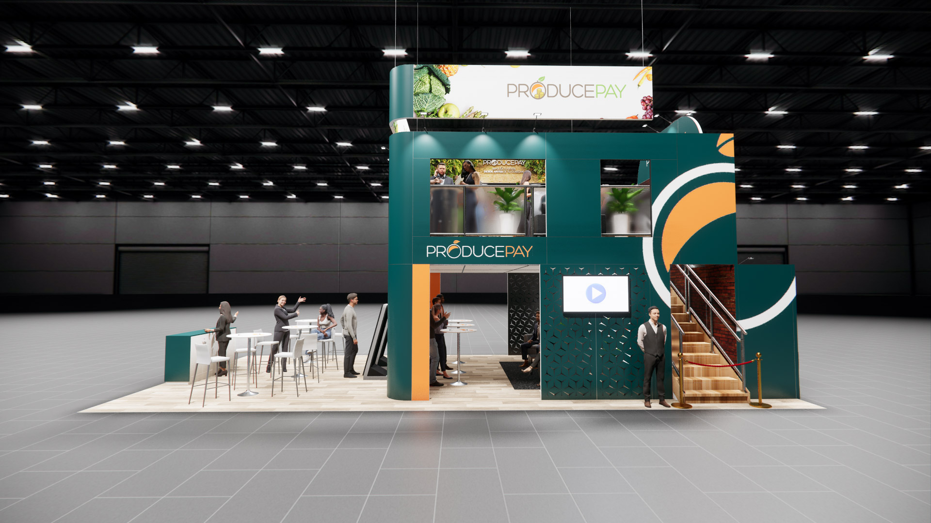 20 x 40 Double-Deck Exhibit Rental — IAAPA Expo, Orlando