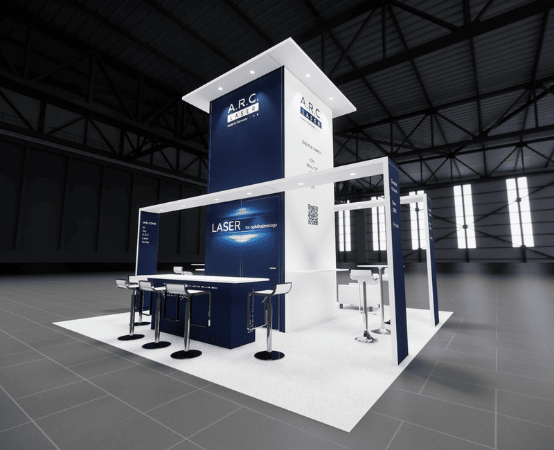 20 x 20 Island Exhibit Rental — HR Technology Conference, Las Vegas