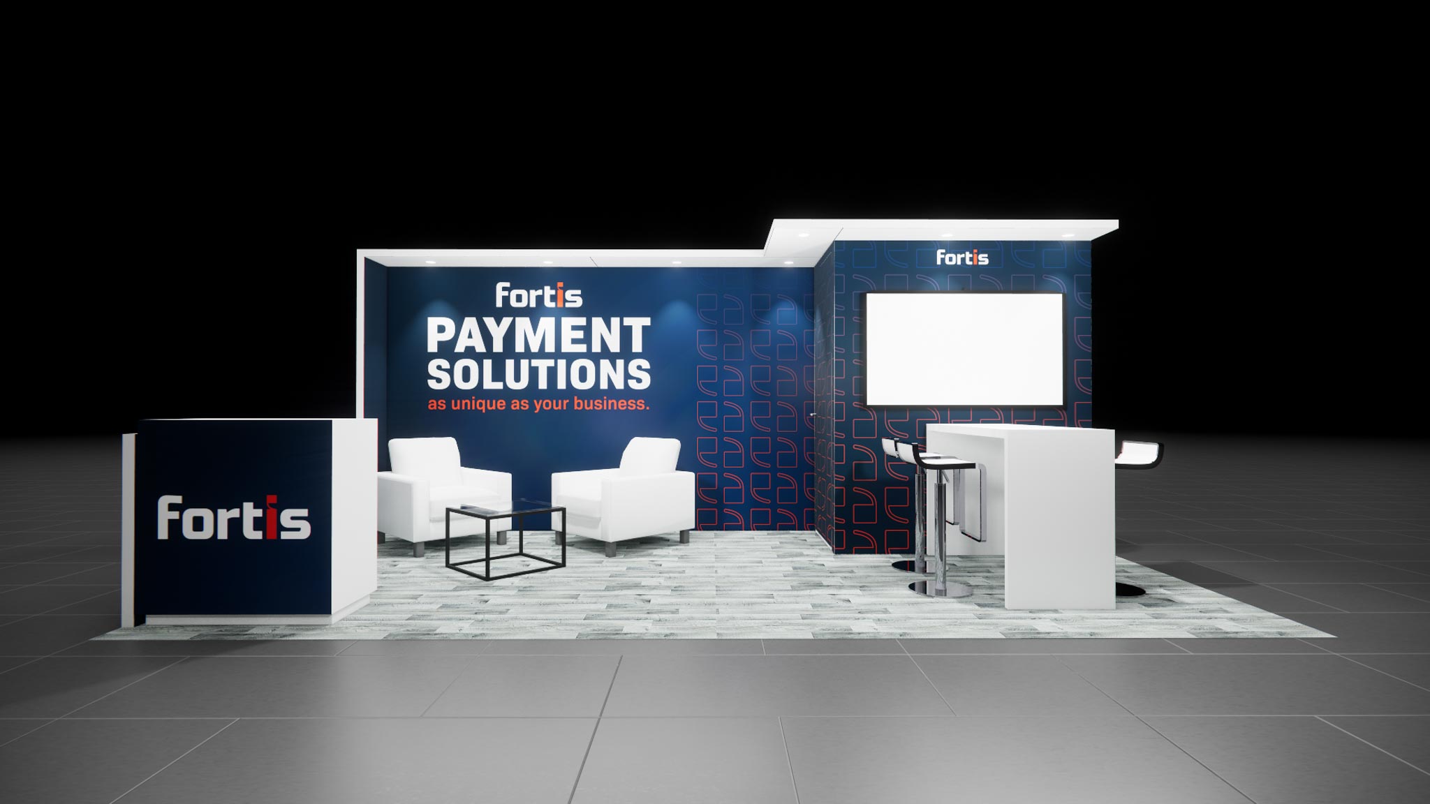 10x20 trade show exhibit rental — 10 x 20 inline exhibit rental — shot show, las vegas hero image