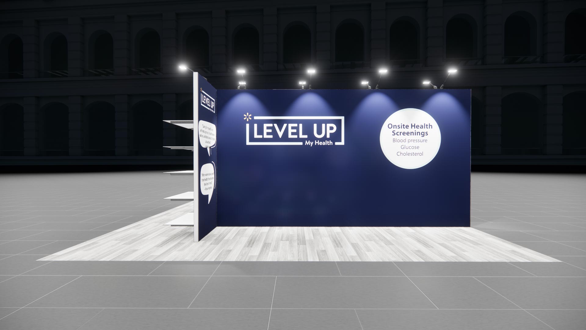 20x20 trade show exhibit rental — 20 x 20 island exhibit rental — infocomm, las vegas hero image